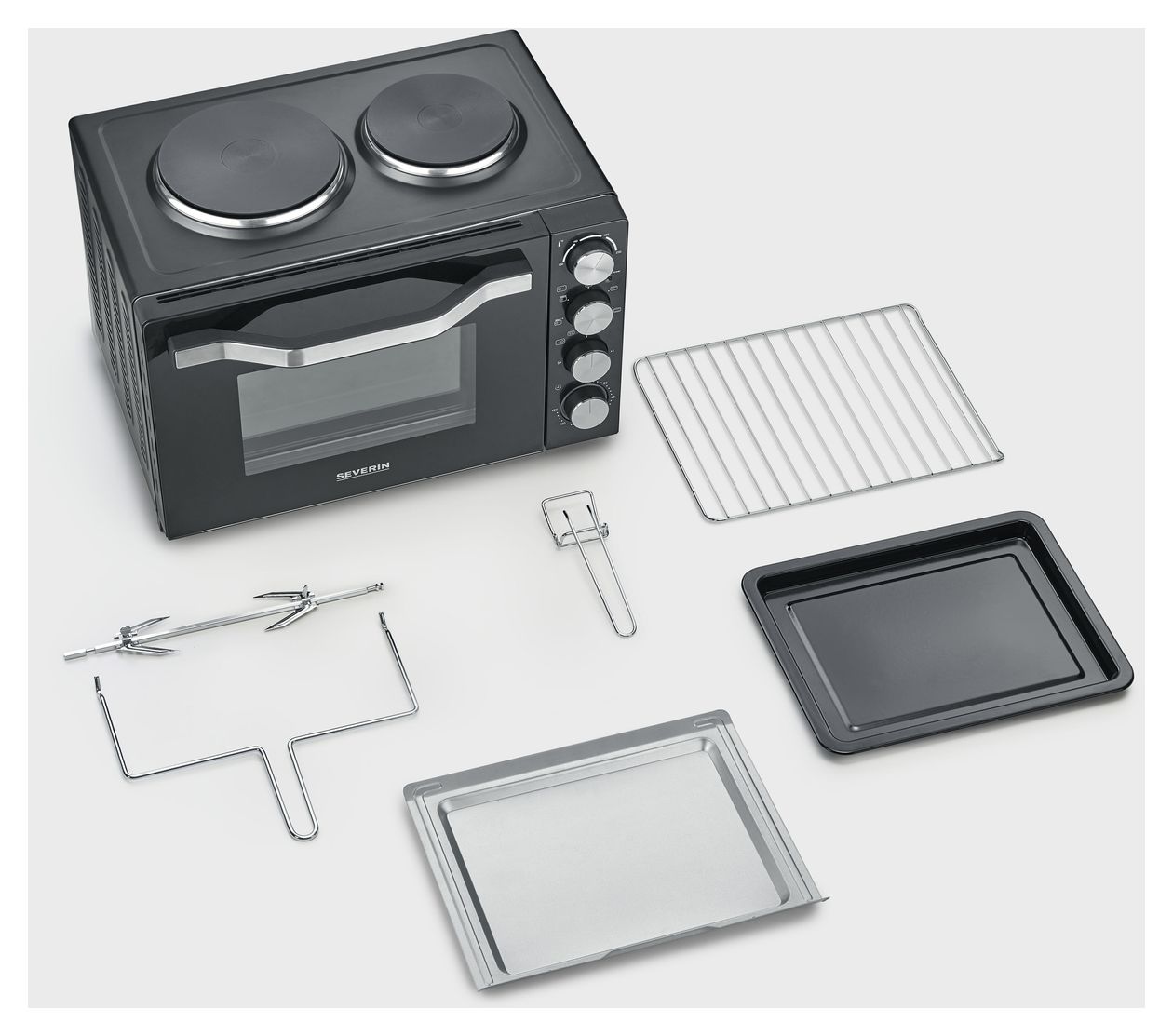 TO2074 Back-und Toastofen m.Koch­plat­ten  2500 W 