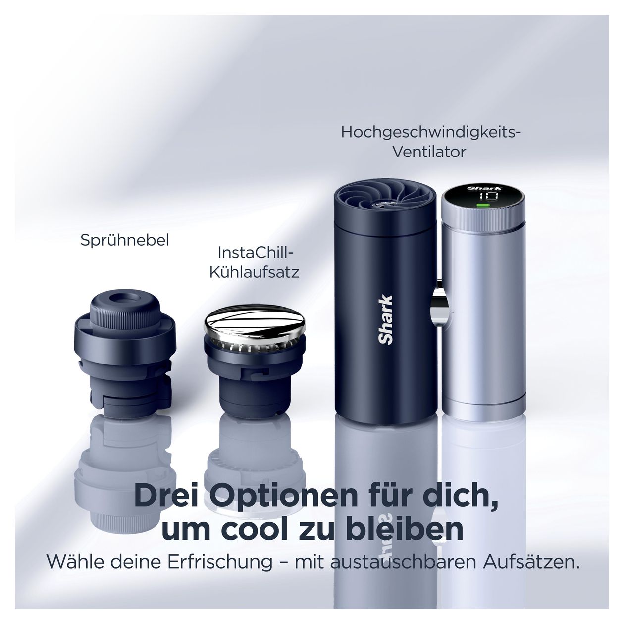 FA025EU ChillPill 3-in-1 Handventilator  (Blau) 