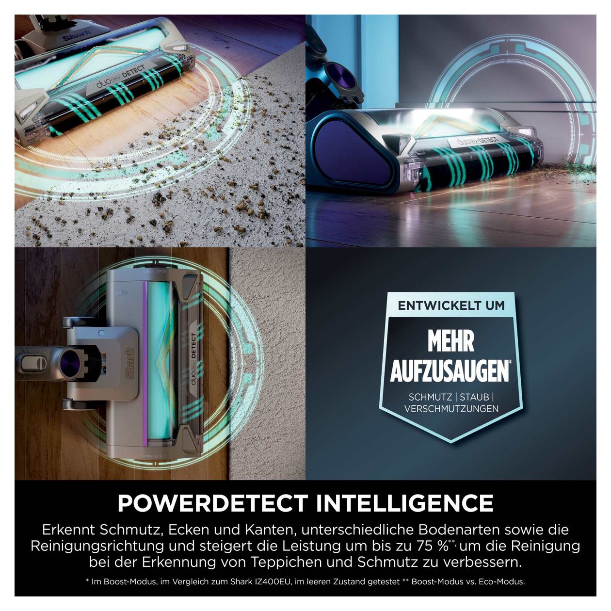 IP1251EUT PowerDetect Handstaubsauger Beutellos bis 70 min Laufzeit  (Grau, Violett) 