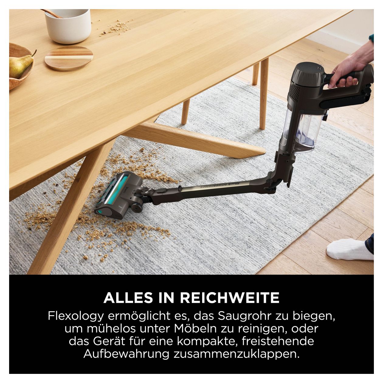 IP3256EUT PowerDetect Clean & Empty Handstaubsauger Beutellos bis 70 min Laufzeit Allergie-Filter  (Braun) 