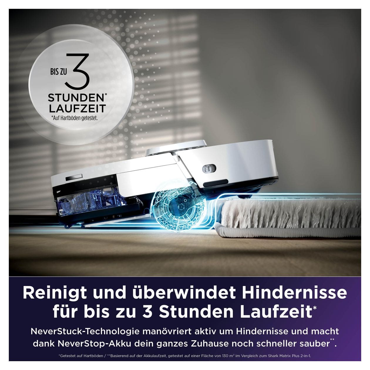 RV3010XEEUWH Saugroboter nass/trocken 180 min Akku  (Weiß) 