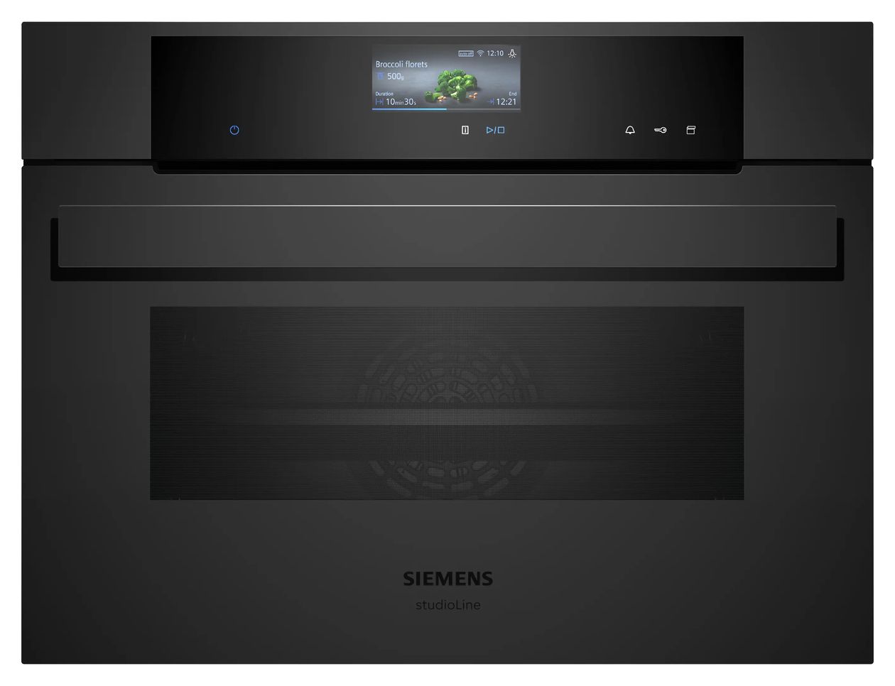 CS936GCM1 Einbaubackofen kompakt Dampfgaren AutoClean (Schwarz) 