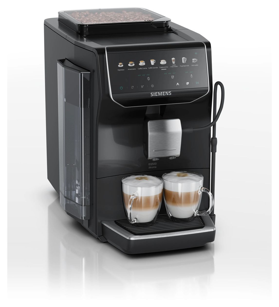 EQ500 TP553E07 iAroma Kaffeevollautomat 15 bar 1,8 l 300 g AutoClean  (Schwarz) 