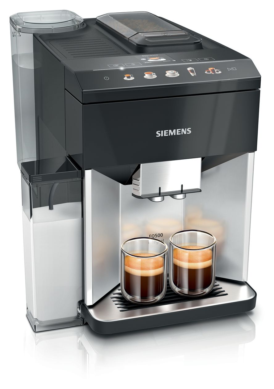EQ500 TQ513D01 Kaffeevollautomat 15 bar 1,9 l 270 g AutoClean  (Schwarz, Silber) 