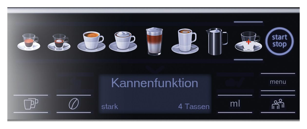 EQ6 TE657F09DE plus extraKlasse Kaffeevollautomat 19 bar 1,7 l 300 g AutoClean (Dark inox) 