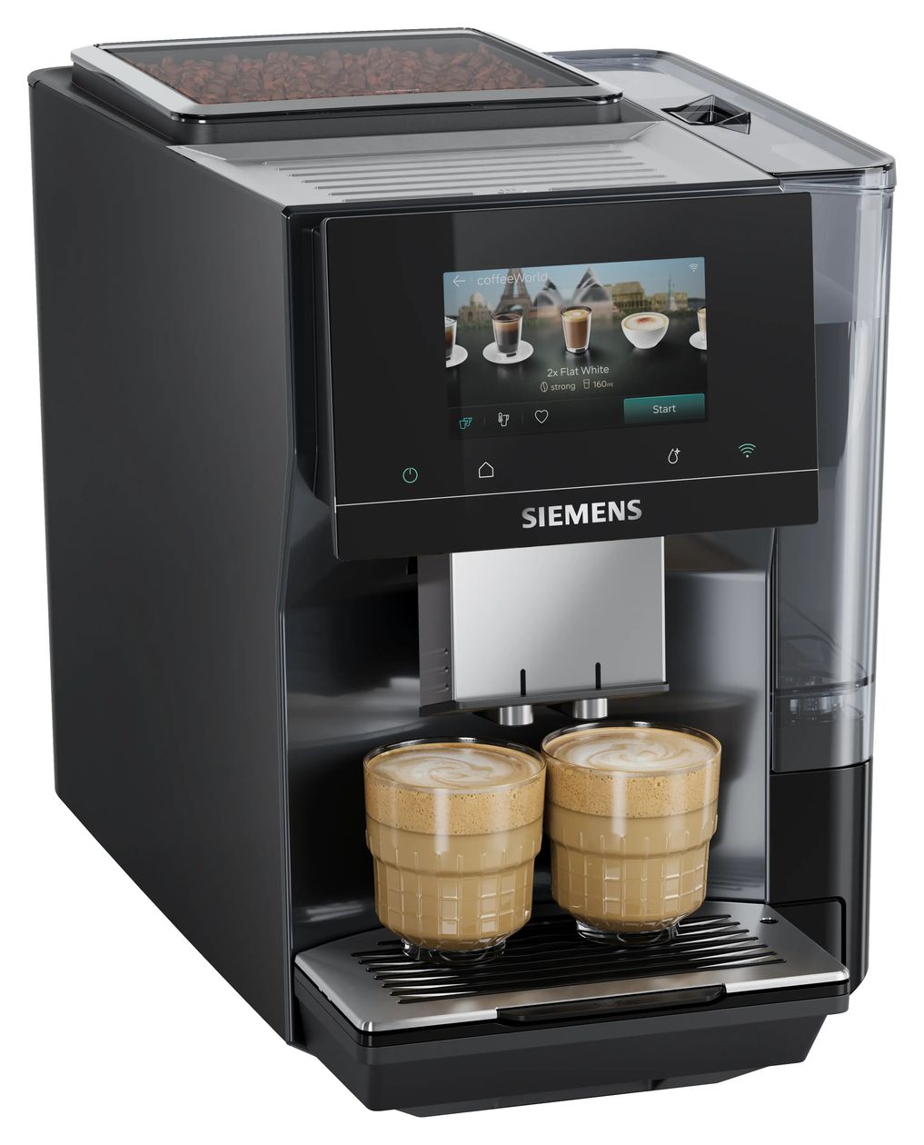 EQ700 TP727EF6 Kaffeevollautomat 19 bar 2,4 l 320 g  (Schwarz, Silber) 