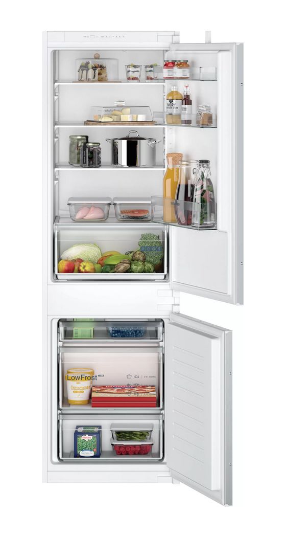 iQ100 KI86VNSE0 Schlepptür 183 l Kühlteil 84 l Gefrierteil 177,5 cm Einbau Kühl-/Gefrierkombination 