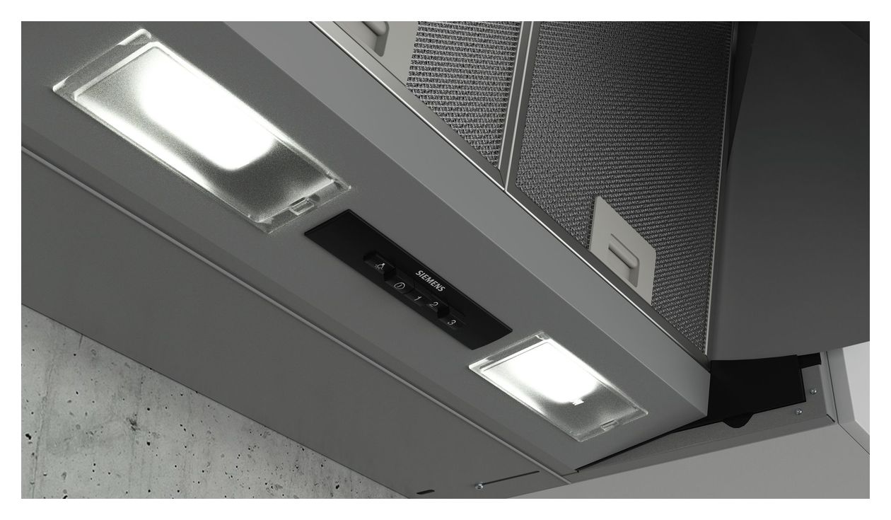 iQ100 LE66MAC00 Zwischenbau Dunstabzugshaube/Esse Einbau 60 cm (Edelstahl) 