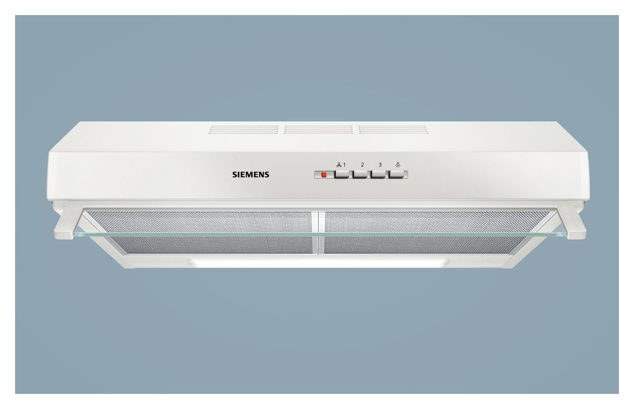 iQ100 LU63LCC20 Abluft/Umluft Dunstabzugshaube/Esse Unterbau 60 cm (Weiß) 