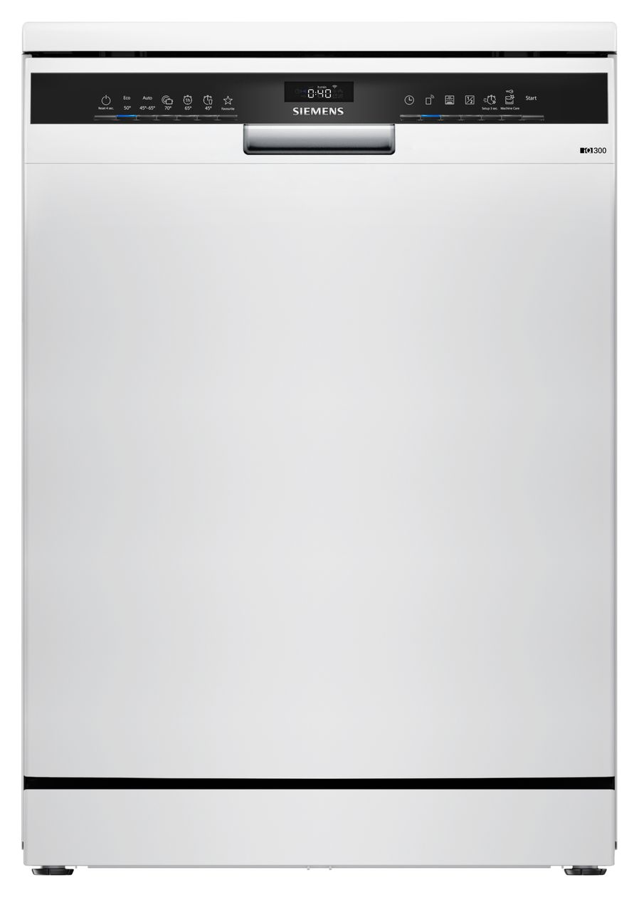 iQ300 SN23EW03ME 60 cm Geschirrspüler freistehend Sehr leise 14 Maßgedecke aquaStop Funktion Wärmetauscher 