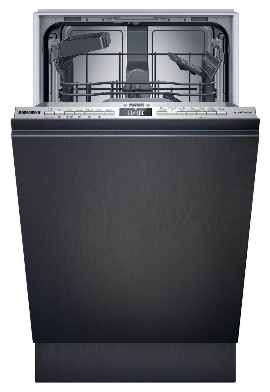 iQ300 SR83EX02LD 45 cm Geschirrspüler vollintegriert (ohne Front) Leise 10 Maßgedecke aquaStop Funktion 