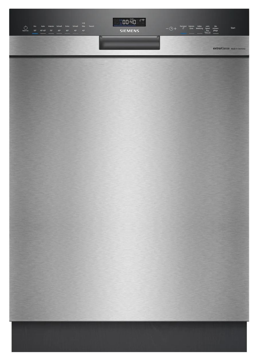 iQ500 SN45ES00BD 60 cm Geschirrspüler unterbaufähig Sehr leise 13 Maßgedecke aquaStop Funktion Wärmetauscher/Türöffnungstrocknung 