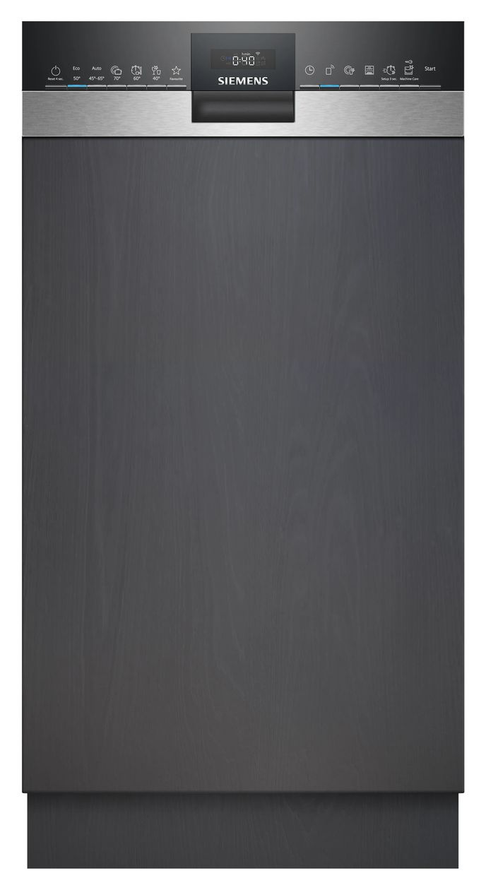 iQ500 SR55ZS10ME 45 cm Geschirrspüler teilintegriert (ohne Front) Sehr leise 10 Maßgedecke aquaStop Funktion Wärmetauscher 