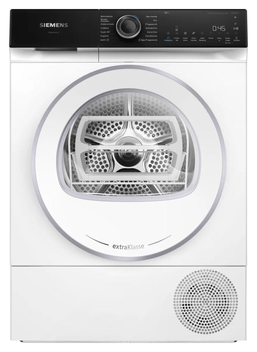 iQ500 WQ45H2B90 Wärmepumpen Trockner Frontlader AutoClean 