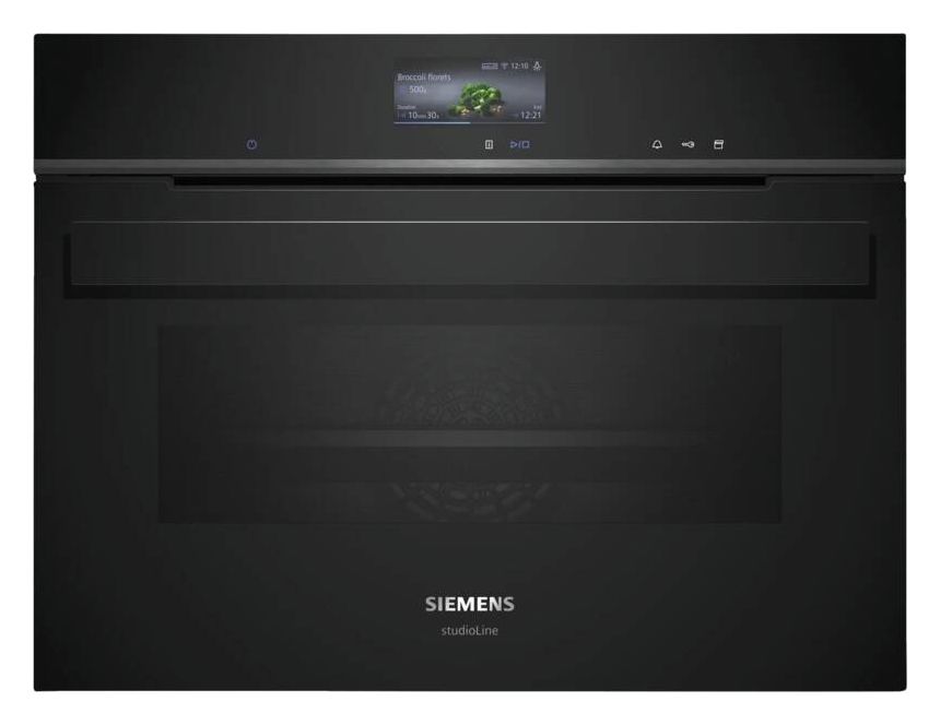 iQ700 CS936GCB1 Einbaubackofen kompakt Dampfgaren AutoClean (Schwarz/Edelstahl) 