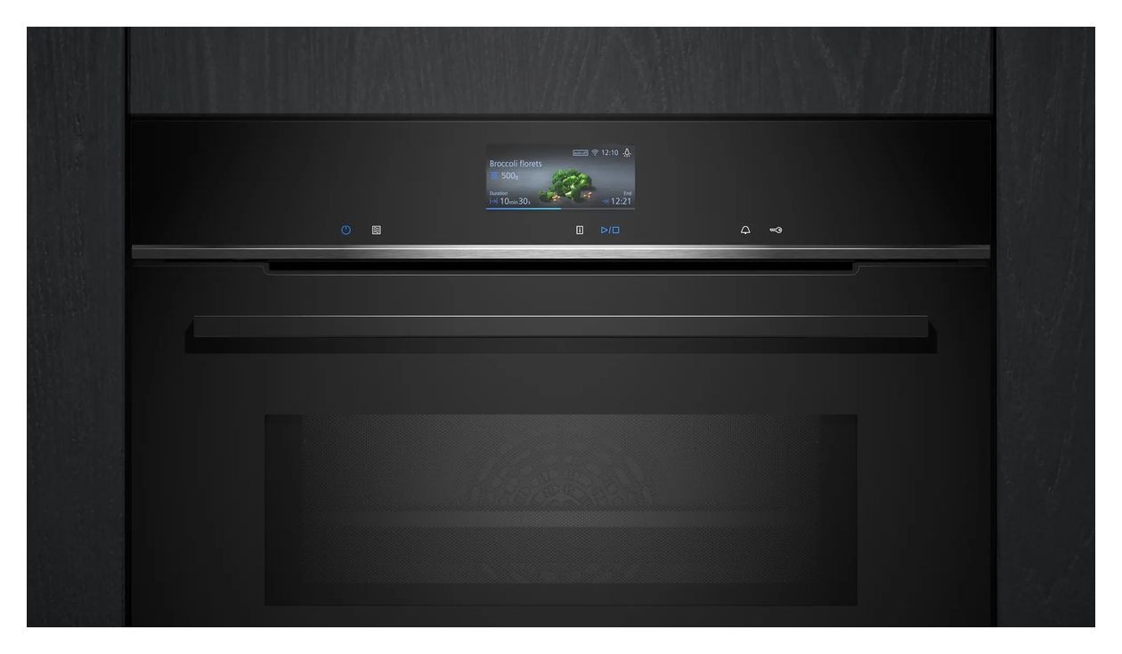 iQ700 HM736G1B1 Einbaubackofen groß Mikrowelle (Schwarz) 