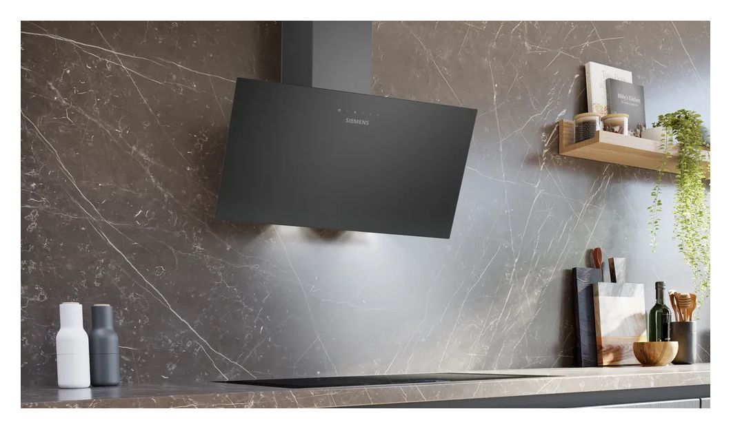 iQ100 LC85KDK6K Dunstabzugshaube Wand 80 cm Abluft/Umluft (Schwarz) 
