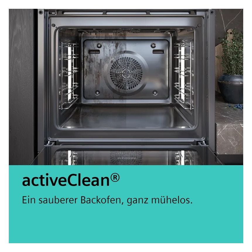 MKP2KC61 (HE273ABS3 + EA64RGNA1E + HZ538000) Herdset groß AutoClean activeClean mit 60 cm Glaskeramik Kochfeld 