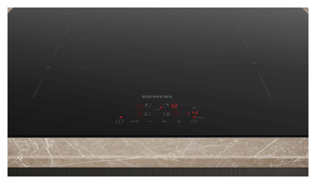 PQ100I60 (HB572ABS4 + EU611BEB6E) Backofen-Set groß AutoClean mit autarkem 60 cm Induktions Kochfeld 