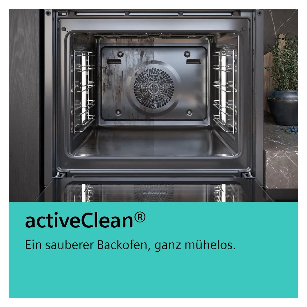 PQ3KB64 (HE378HBS3 + EA645GN17) Herdset groß AutoClean activeClean mit 60 cm Glaskeramik Kochfeld 