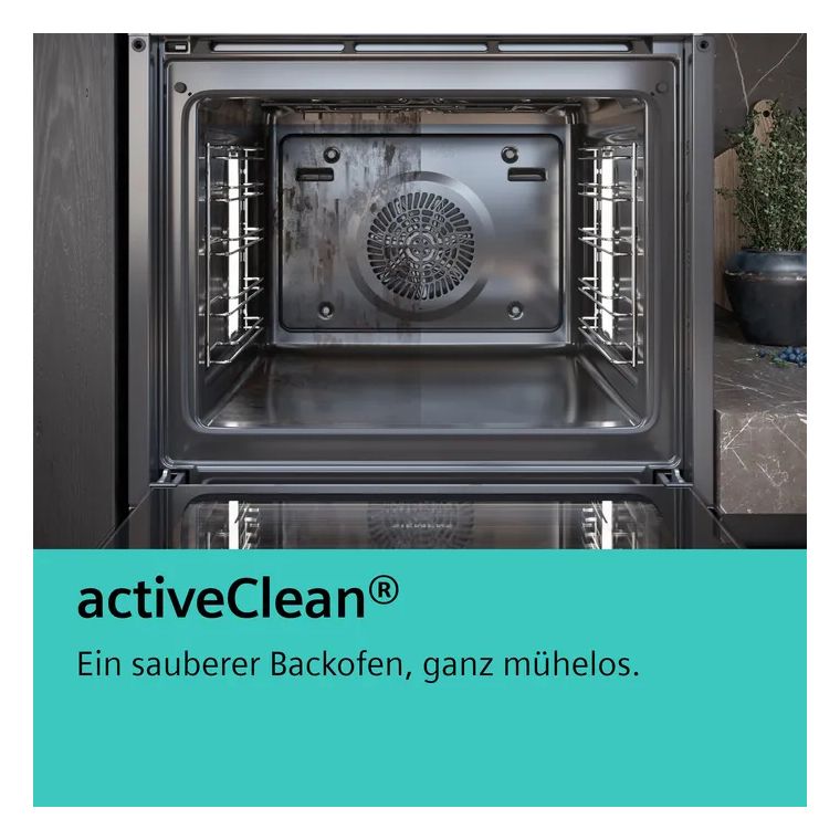 PQ521IB02 (HE578BBS4 + EI645CFB6E) Herdset groß AutoClean activeClean mit 60 cm Induktions Kochfeld 