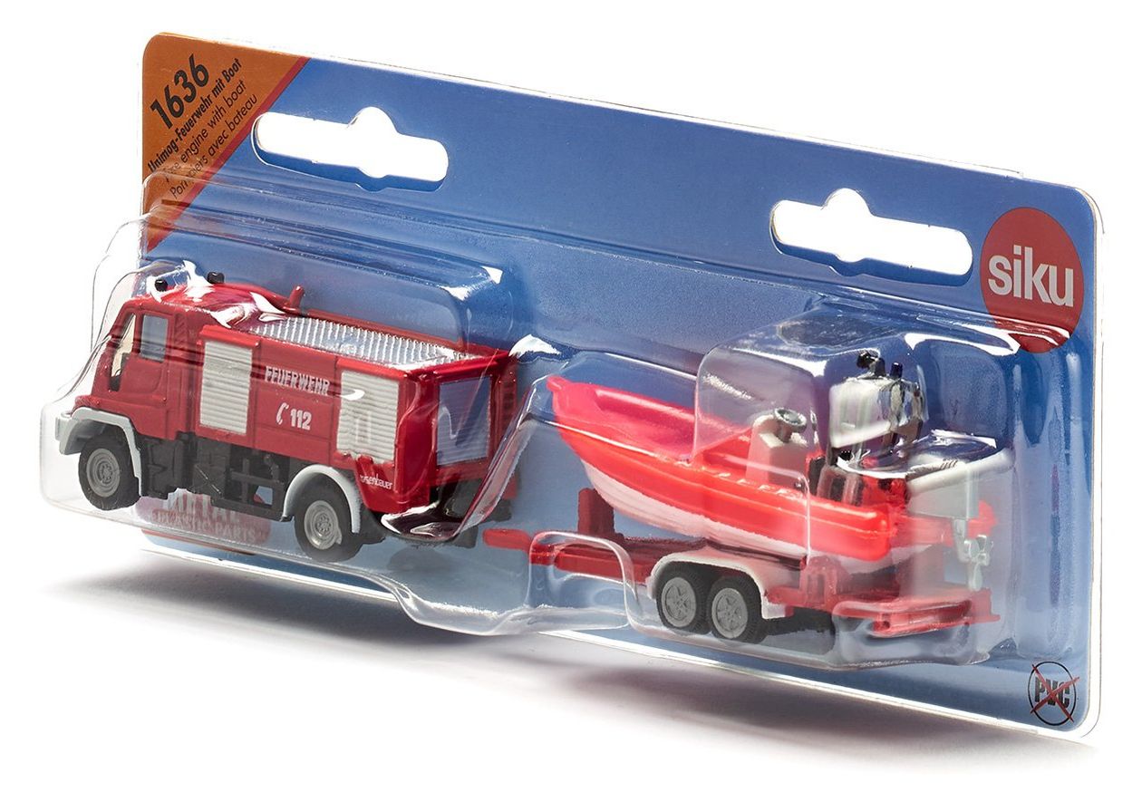 Unimog Feuerwehr mit Boot 