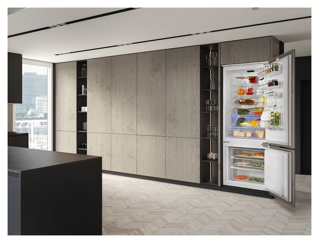 C875TNE 280 l / 90 l 194,3 cm Einbau Kühl-/Gefrierkombination 247 kWh NoFrost 