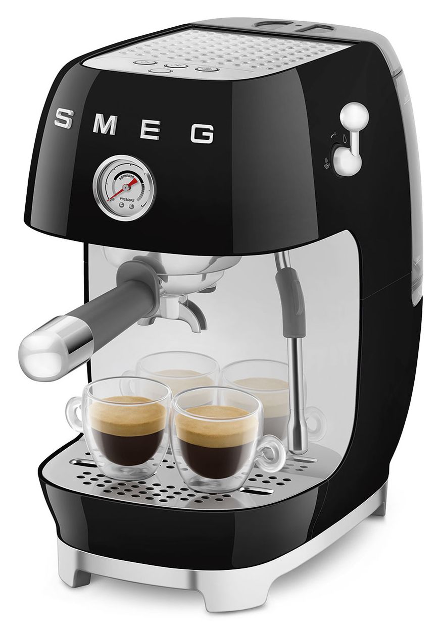 ECF03BLEU Siebträger Kaffeemaschine 15 bar 1480 W  (Schwarz) 