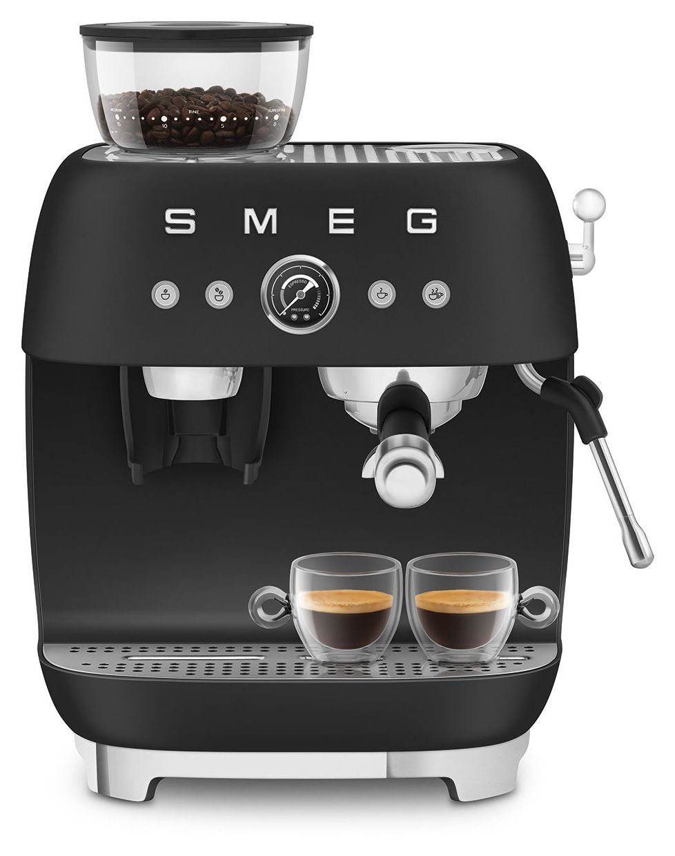 EGF03BLMEU Siebträger Kaffeemaschine 15 bar 1650 W  (Schwarz) 
