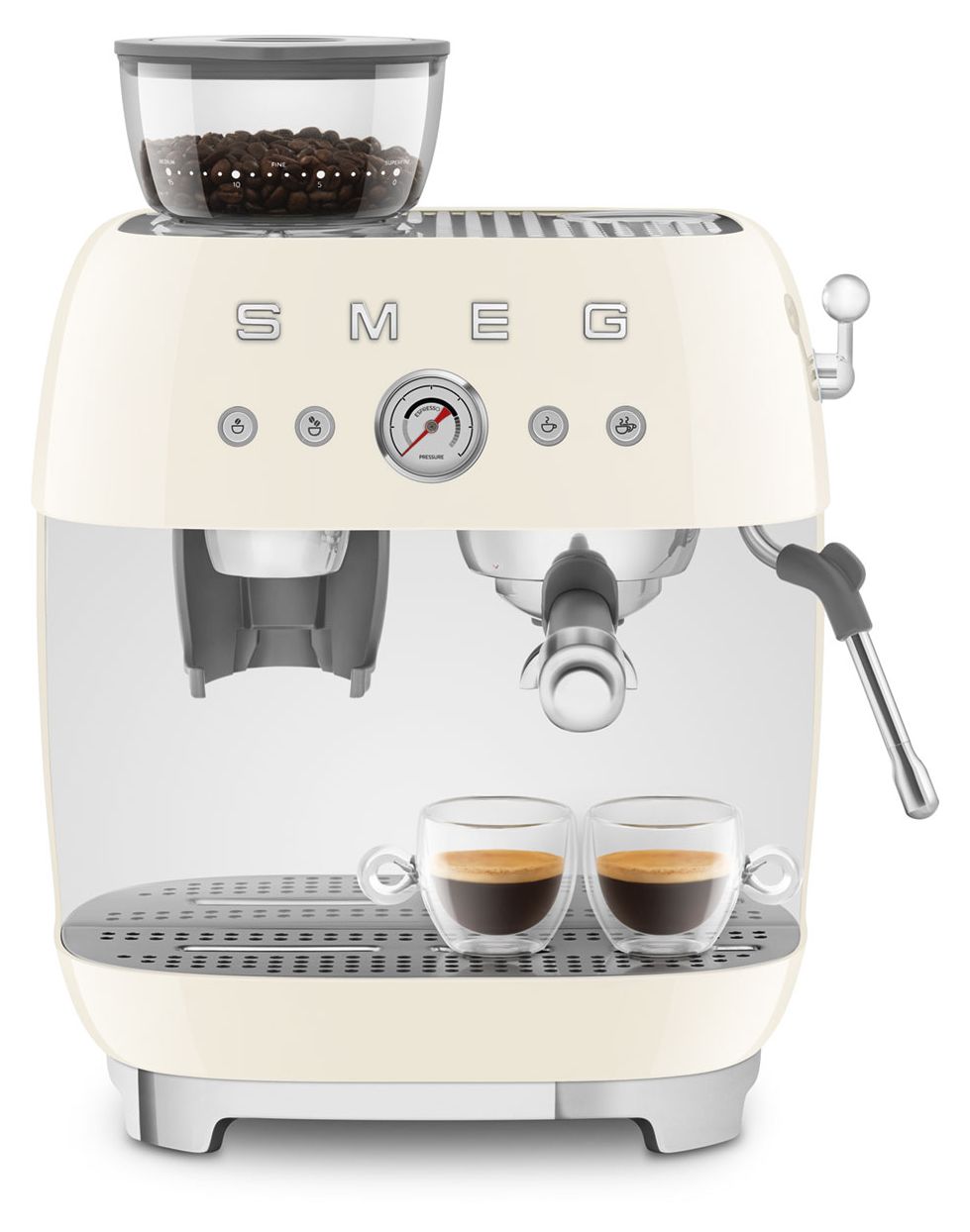 EGF03CREU Siebträger Kaffeemaschine 15 bar 1650 W  (Cremefarben) 