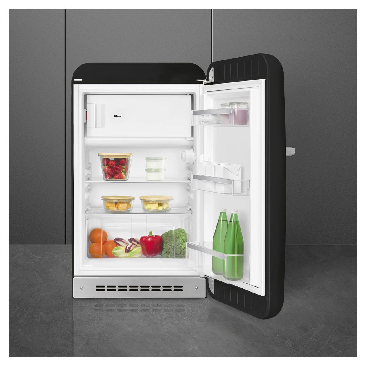 FAB10RBL6 122 l / 105 l Kühlschrank freistehend EEK: D 115 kWh Jahr  (Schwarz) 