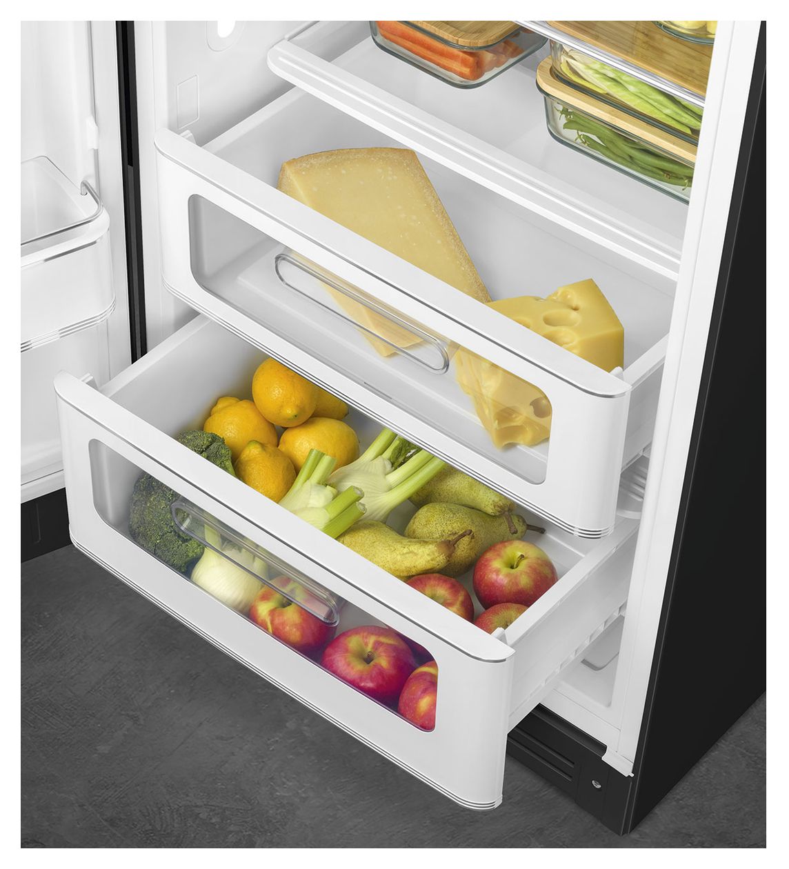 FAB28LBL6 270 l / 244 l Kühlschrank freistehend EEK: C 104 kWh Jahr  (Schwarz) 
