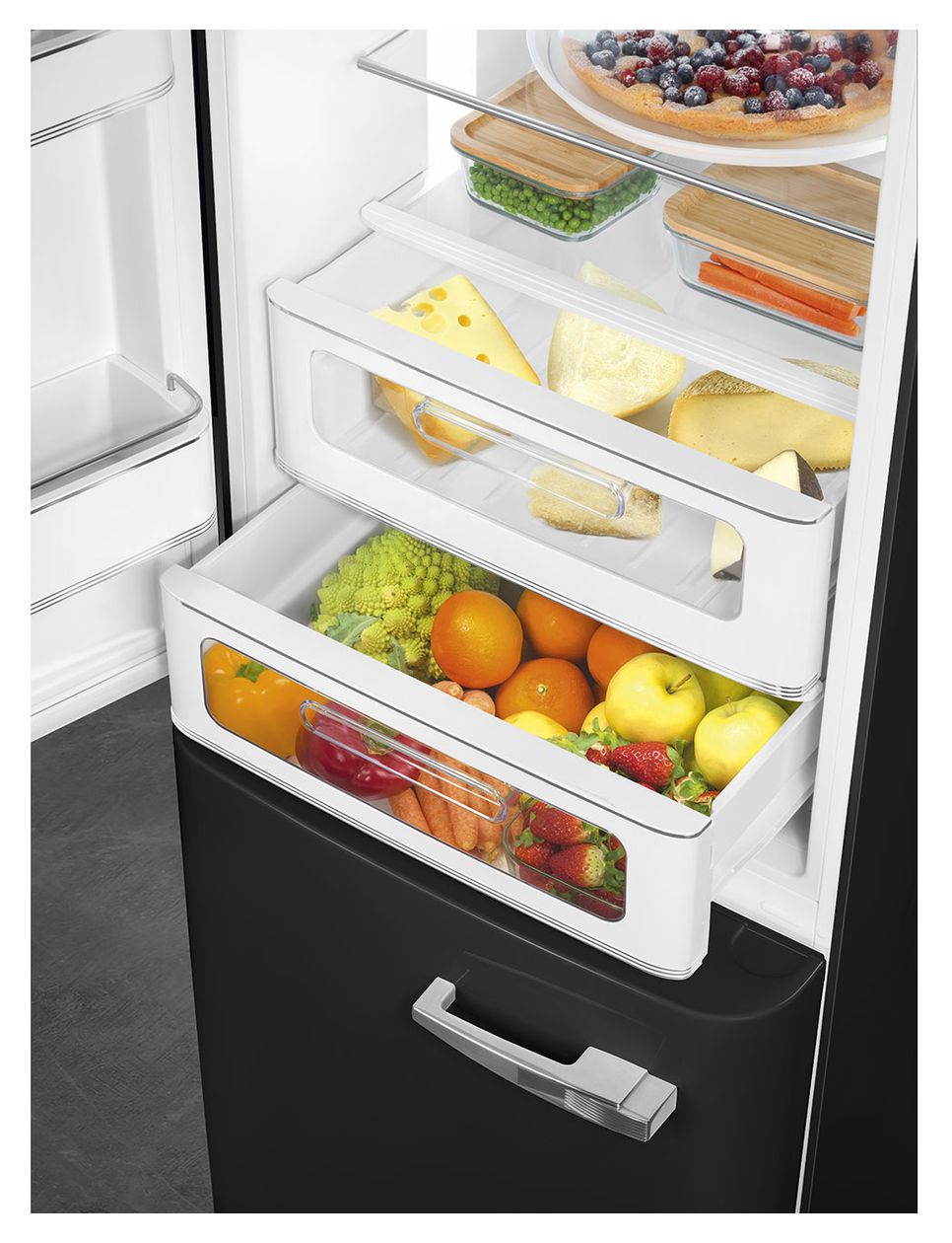 FAB32LBL6 234 l / 97 l Kühl-Gefrierkombi freistehend NoFrost 158 kWh Jahr  (Schwarz) 