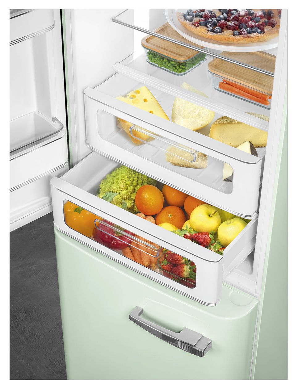 FAB32LPG6 234 l / 97 l Kühl-Gefrierkombi freistehend NoFrost 158 kWh Jahr  (Grün) 