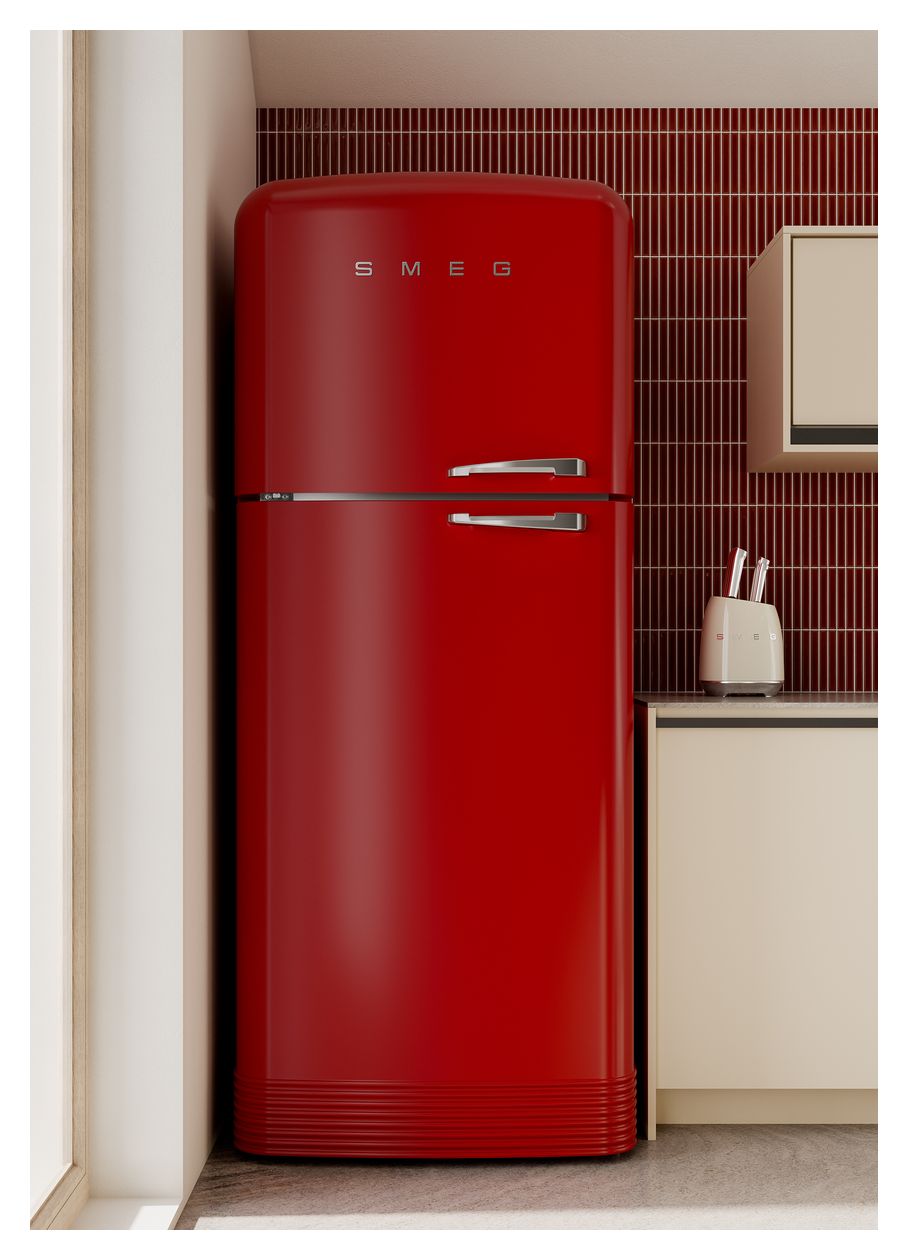 FAB50RRD5 524 l / 400 l / 124 l Kühl-Gefrierkombi freistehend NoFrost 265 kWh Jahr  (Rot) 