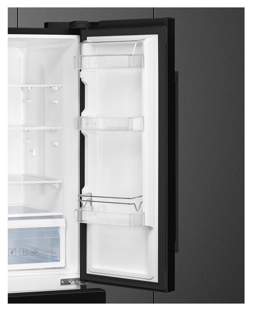 FQ55FNDE 387 l / 152 l Kühl-Gefrierkombi freistehend NoFrost 302 kWh Jahr  (Schwarz) 