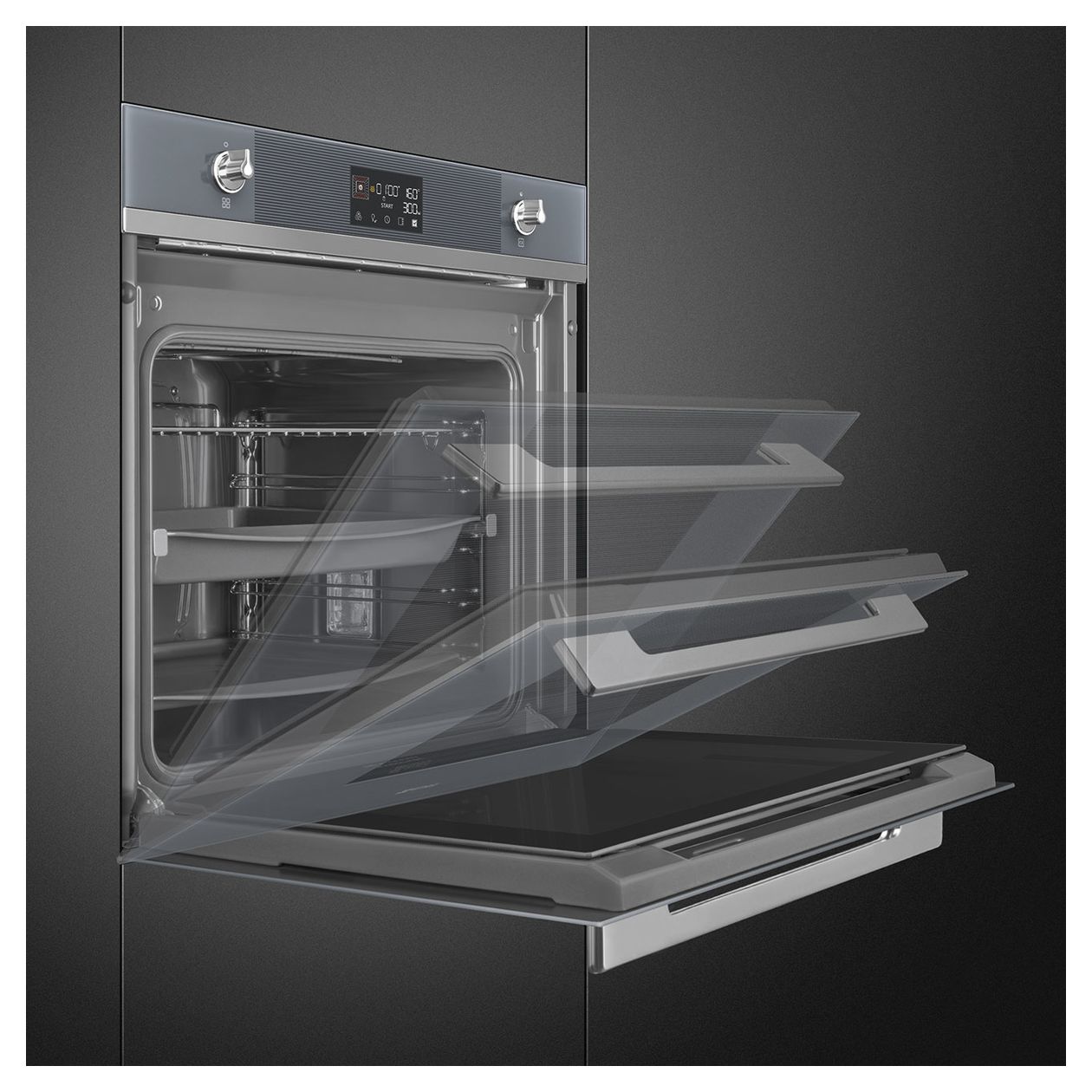 SO6102TS Einbaubackofen 68 l AutoClean 