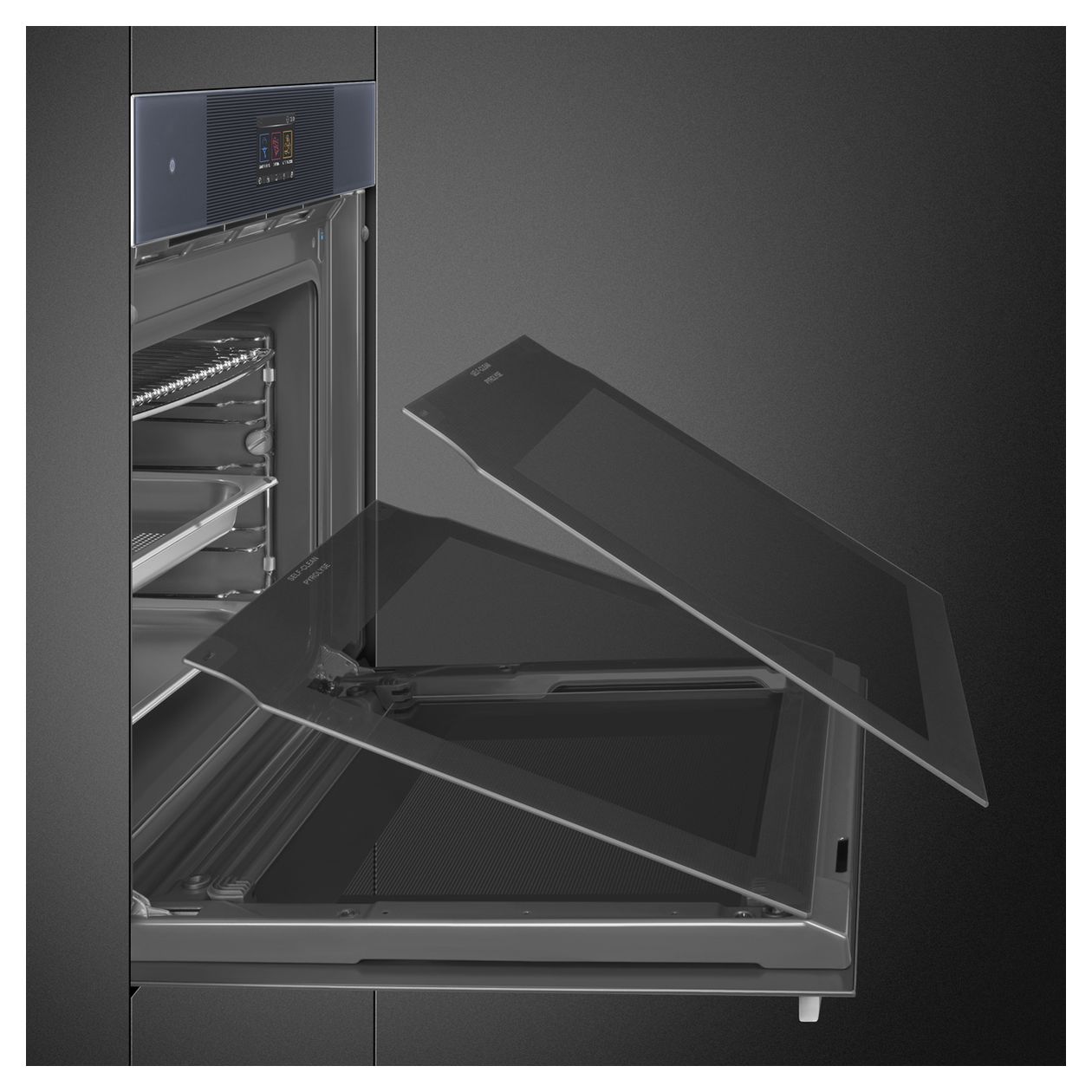 SO6104S4PG Einbaubackofen 68 l Dampfgaren AutoClean 
