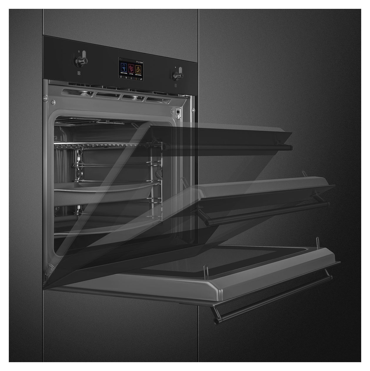 SO6303APN Einbaubackofen 68 l Dampfgaren AutoClean Mikrowelle 