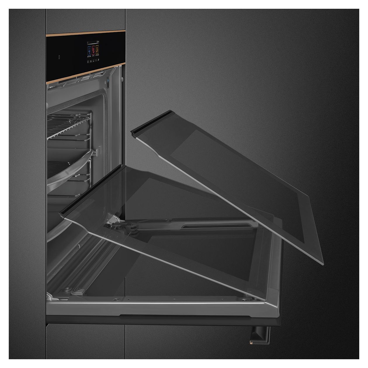 SOP6604TPNR Einbaubackofen 68 l Dampfgaren AutoClean 