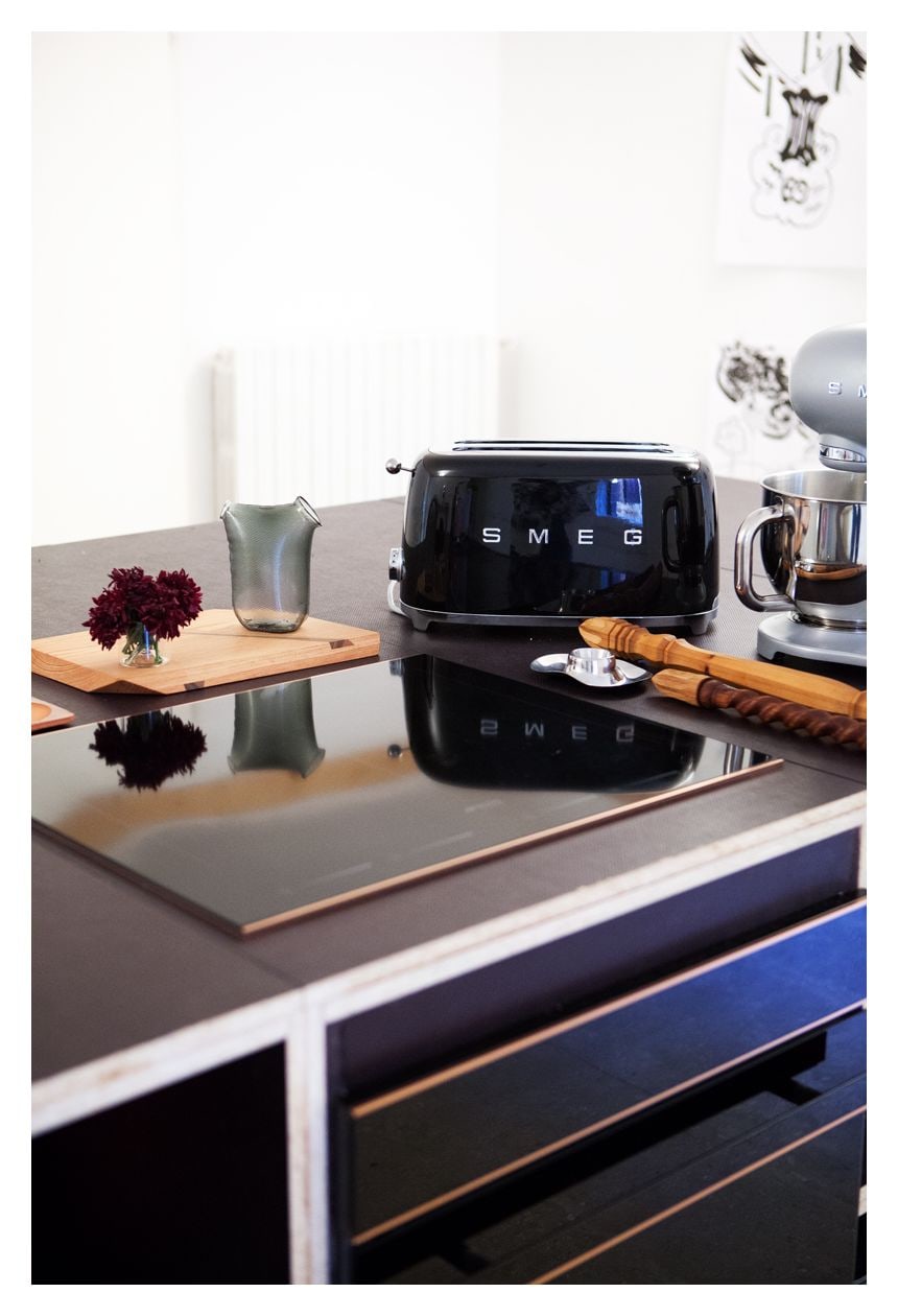 TSF02BLEU Toaster 1500 W 4 Scheibe(n) 6 Stufen  (Schwarz) 