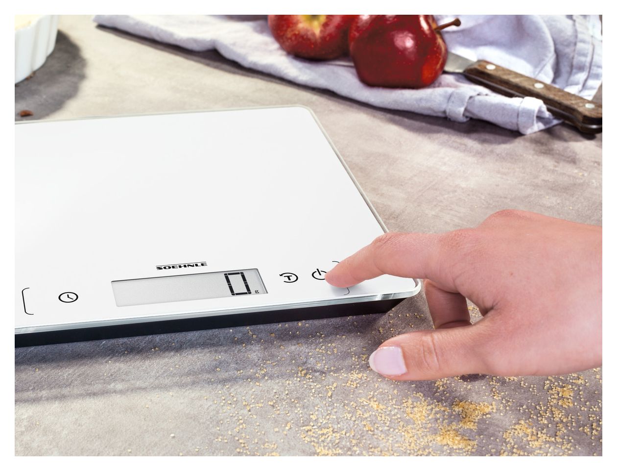 61505 Page Comfort 400 Elektronische Küchenwaage bis 10 kg Genauigkeit 1 g  (Weiß) 