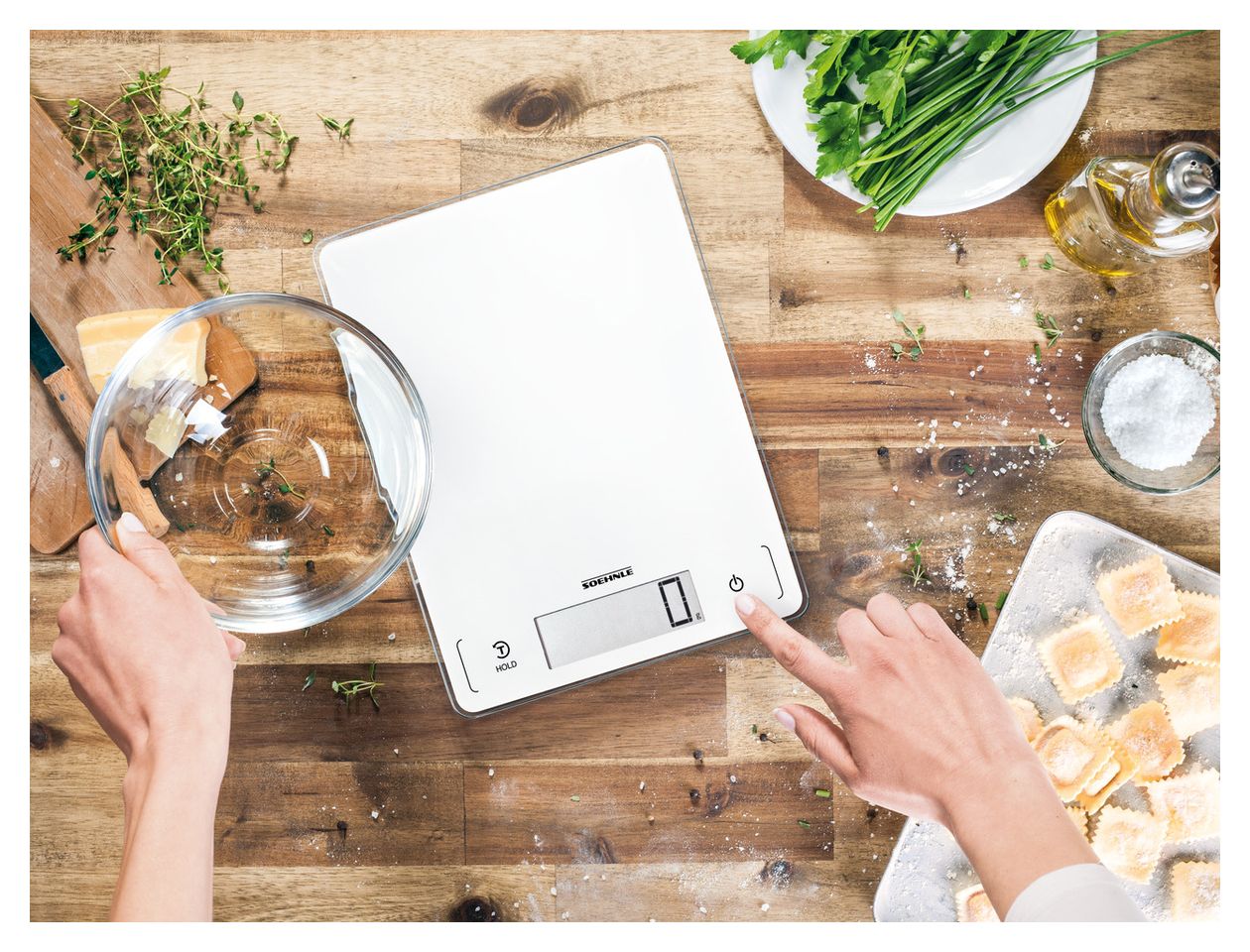 61507 Page Profi 300 Elektronische Küchenwaage bis 20 kg Genauigkeit 1 g  (Weiß) 