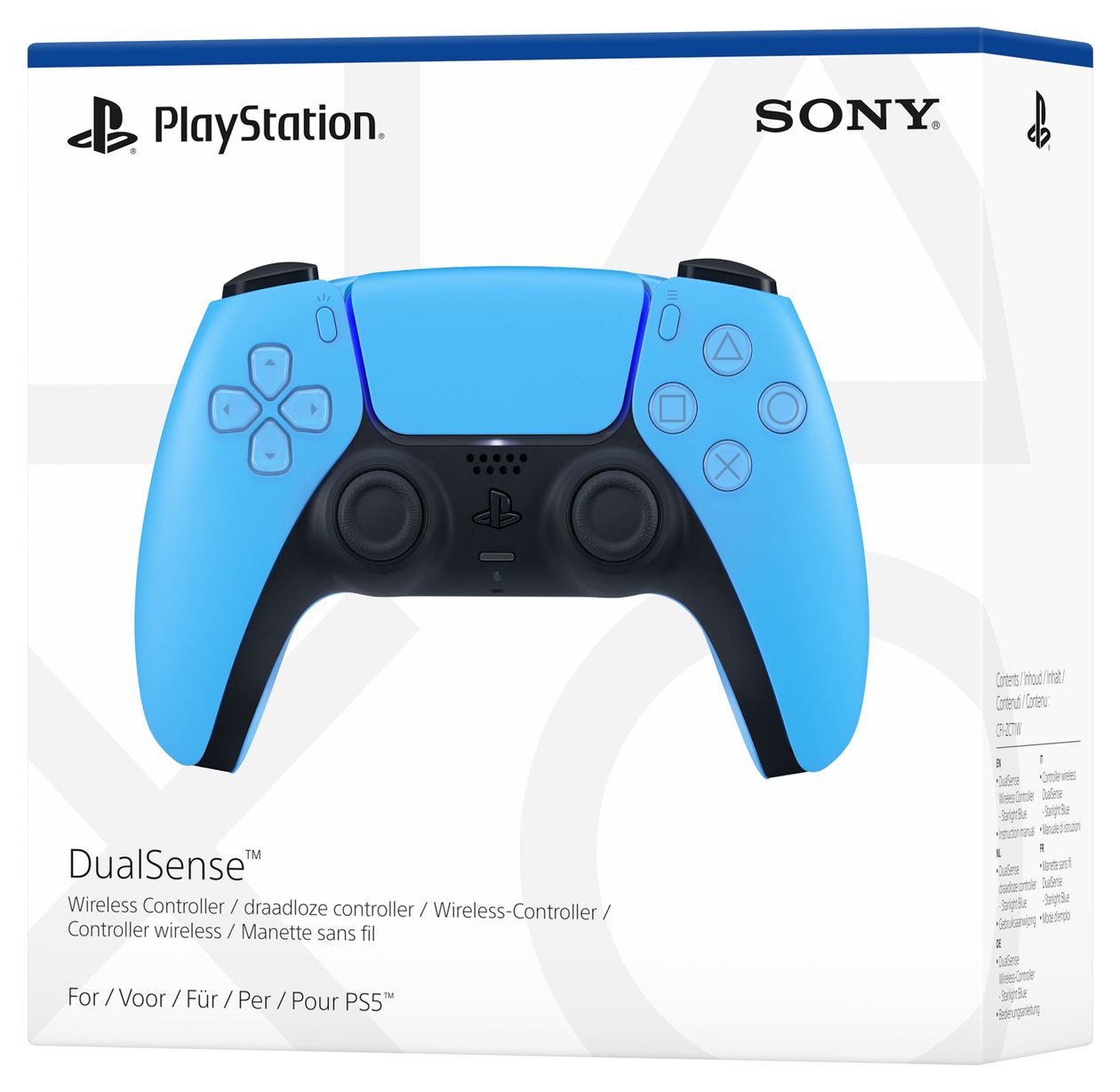 DualSense Wireless Controller Analog / Digital Gamepad für Android, MAC, PC, PlayStation PS5, iOS  (Blau) 