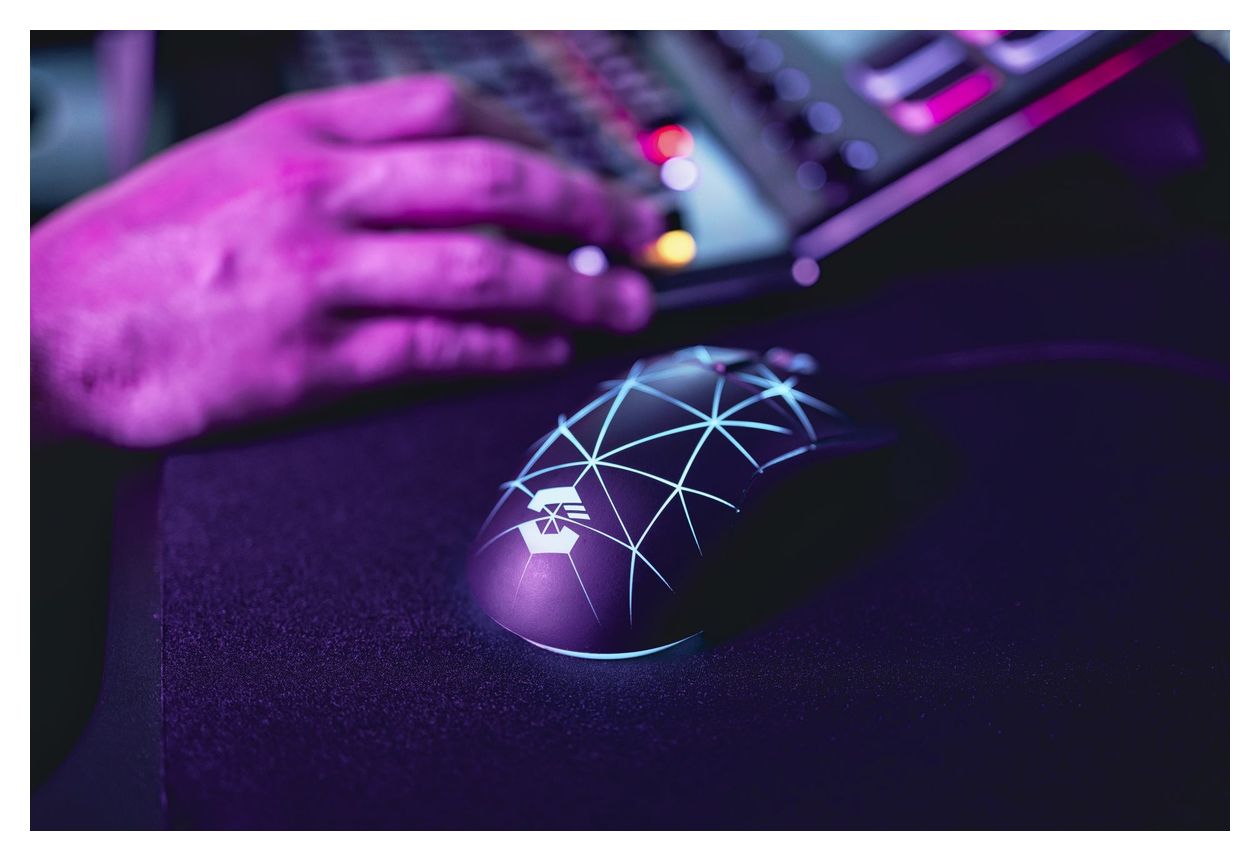 Corax 3200 DPI Gaming Maus Optisch  (Schwarz) 