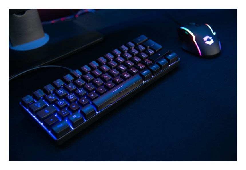 SL-670014 RGB-LED Gaming Tastatur RF kabellos + USB  (Schwarz) 