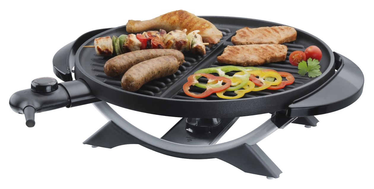 VG250 Standgrill 1800 W  (Schwarz, Silber) 