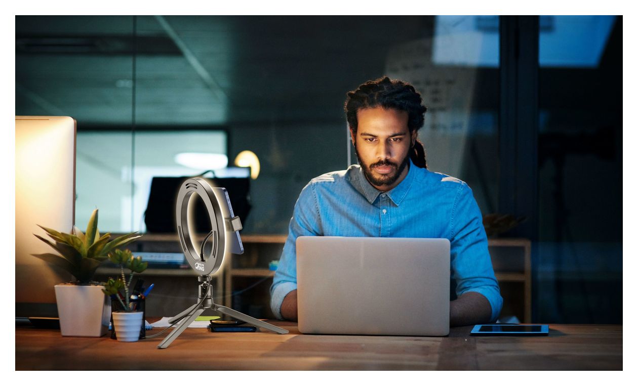 Selfie Ring Selfie-Licht 198 mm Universal  (Schwarz) 