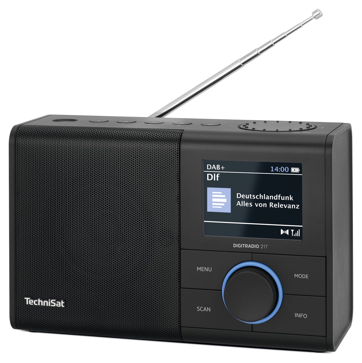 Digitradio 217 Bluetooth DAB+, FM, VHF Radio Tragbar  (Schwarz) 