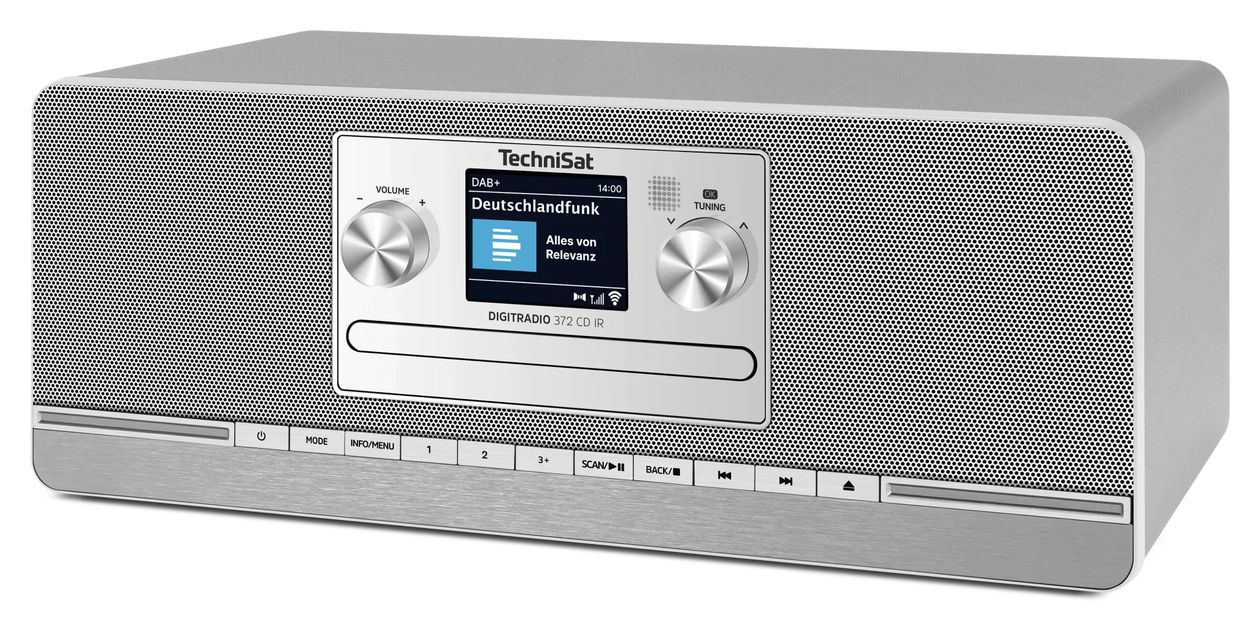 DigitRadio  372CD IR Bluetooth DAB+, FM Radio Internet  (Anthrazit, Silber) 